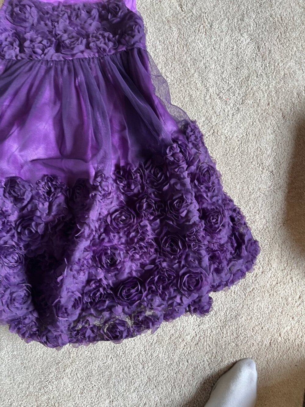 Bonnie Jean Purple Party Dress Size 6 - Picture 7 of 12